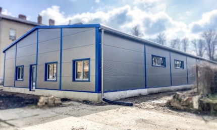 Novostavba haly, Kelčany