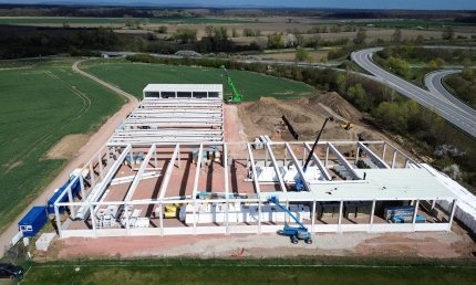 Novostavba haly, Sudoměřice